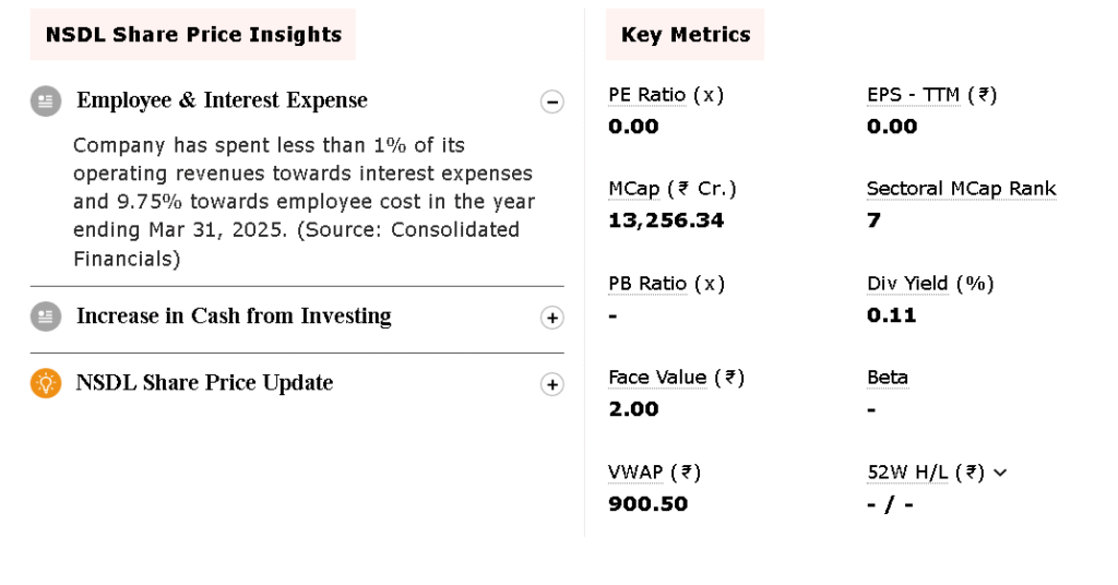 NSDL Share Price Insights