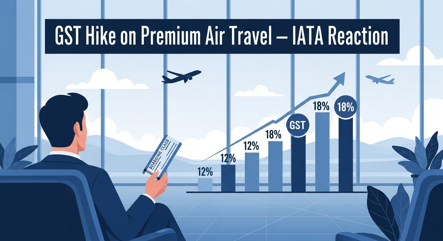 GST hike premium air travel